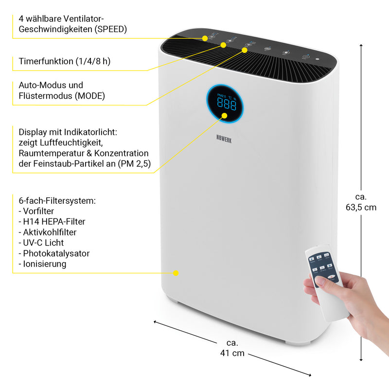 N8WERK Luftreiniger M - HEPA H14
