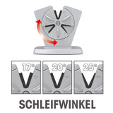 GOURMETmaxx Messerschärfer - 3 Schleifwinkel - 2er-Set