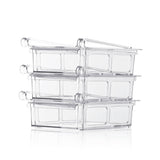 GOURMETmaxx Klemm-Schublade für Kühlschrank 3er-Set - transparent