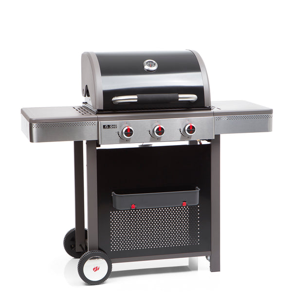 GRILLCHEF BBQ Grill 3.0 - 126 cm - 50mbar - Edelstahl/schwarz