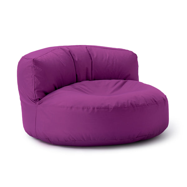 LUMALAND Sitzsack Lounge (320 L) in Lila, modern, bequem, in-/outdoor, langlebig, leicht, mit verdecktem Reißverschluss.