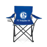 S04 Campingstuhl faltbar mit Logo - 80x50 cm - weiß/blau