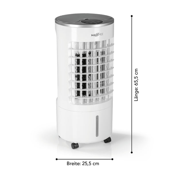 MAXXMEE Luftkühler Mobil 65 W - Zum Kühlen & Befeuchten der Raumluft - weiß