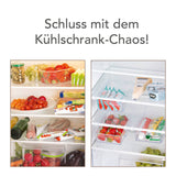 GOURMETmaxx Klemm-Schublade für Kühlschrank 3er-Set - transparent