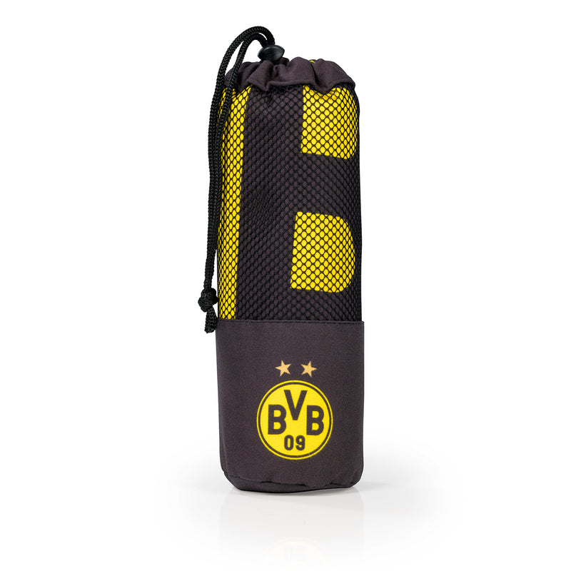 BVB Sporthandtuch Deluxe - 80x130 cm - schwarz/gelb