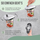 GOURMETmaxx Dosenöffner vollautomatisch - weiß/grau