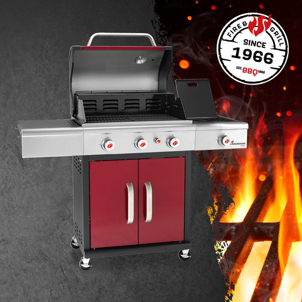 LANDMANN Gasgrill Triton PTS 3.1 - bordeaux