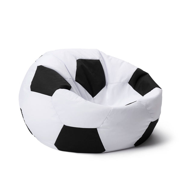 LUMALAND Luxury Fußball Sitzsack - kleines, komfortables Fußball-Sitzkissen mit hochwertigem, geruchsneutralem Material und EPS-Perlenfüllung.