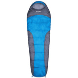 Where Tomorrow Camping Schlafsack Small & Light - Mumienschlafsack mit Tasche - 220 x 80 x 50 cm - Grau-Himmelblau