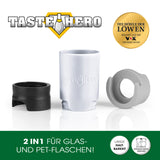 Taste Hero Flaschenaufsatz - Bier-Aufbereiter - 3er-Set - weiß