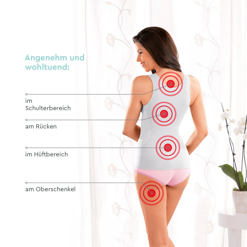 VITALmaxx Massagematte 5-Zonen Sessel & Stuhl mit Wärmefunktion - anthrazit