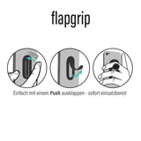 flapgrip Handyhalterung - Smartphone-Halterung - grau