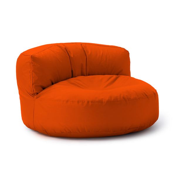 LUMALAND Sitzsack Lounge (320 L) Orange, gemütlich, robust, leicht, für drinnen & draußen, pflegeleicht mit verdecktem Reißverschluss.