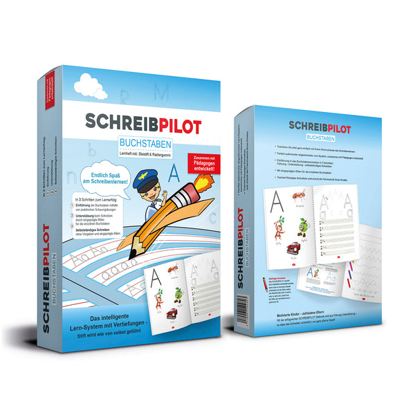 Schreibpilot Heft Buchstaben mit Bleistift/Radiergummi - DIN-A4