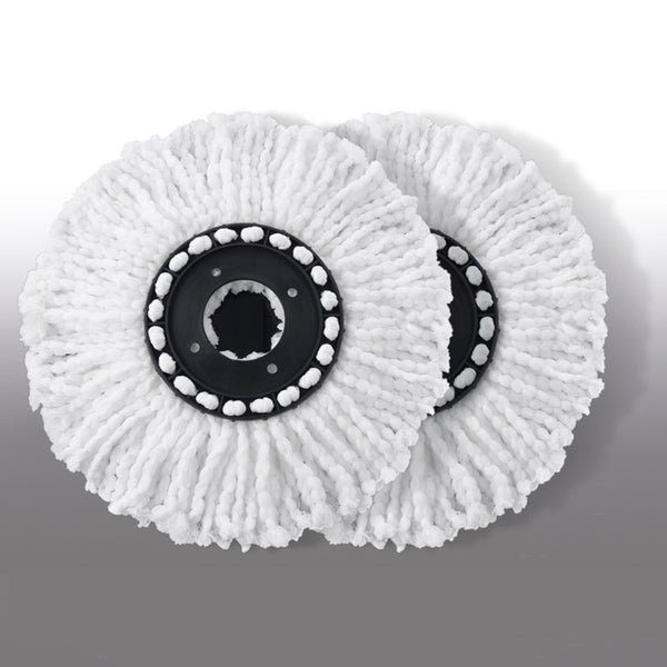 CLEANmaxx Power-Wischmopp Ersatzmopp 2er-Set aus weicher Mikrofaser für effektive und saugfähige Bodenreinigung.