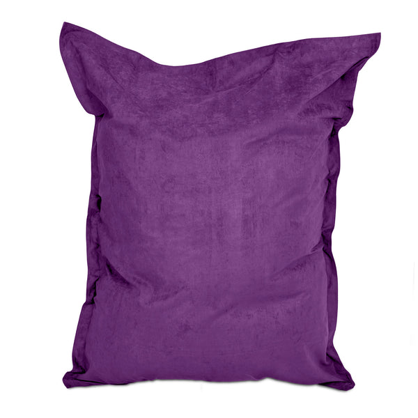 LUMALAND XXL Microvelours Sitzsack 380L, 140x180 cm, lila, wasserfest, abziehbarer Bezug, bequem für Indoor, Sofa-Alternative.