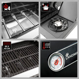 LANDMANN Gasgrill Rexon 4.1 cooK - schwarz