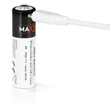 MAXXMEE Batterien wiederaufladbar AA - 4er-Set