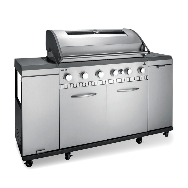 LANDMANN Gasgrill Rexon 6.1 cooK - Edelstahl