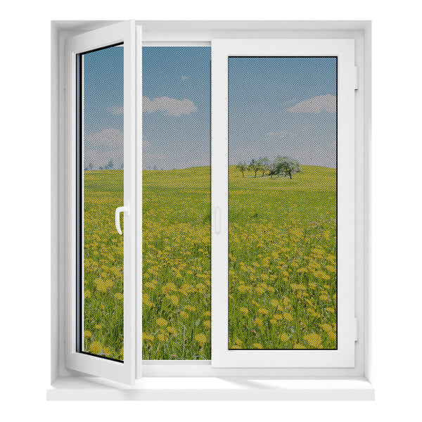 HOBERG Insektenschutzgitter mit Magnetbefestigung – Fenster mit 16 Magneten schützt effektiv vor Insekten, einfache Montage ohne Bohren.
