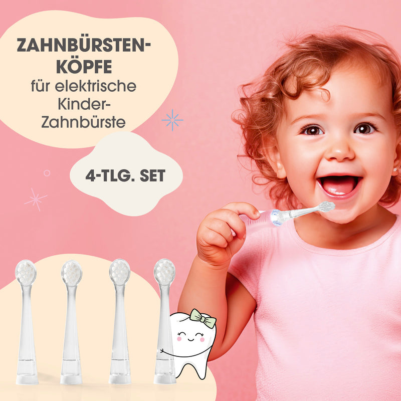 VITALmaxx Zahnbürstenköpfe für Kinder - 4er-Set