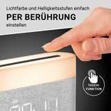 N8WERK Nachttischlampe mit Wireless Charger