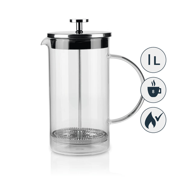 COFFEE PRESS Kaffeebereiter - 1 Liter - French Press