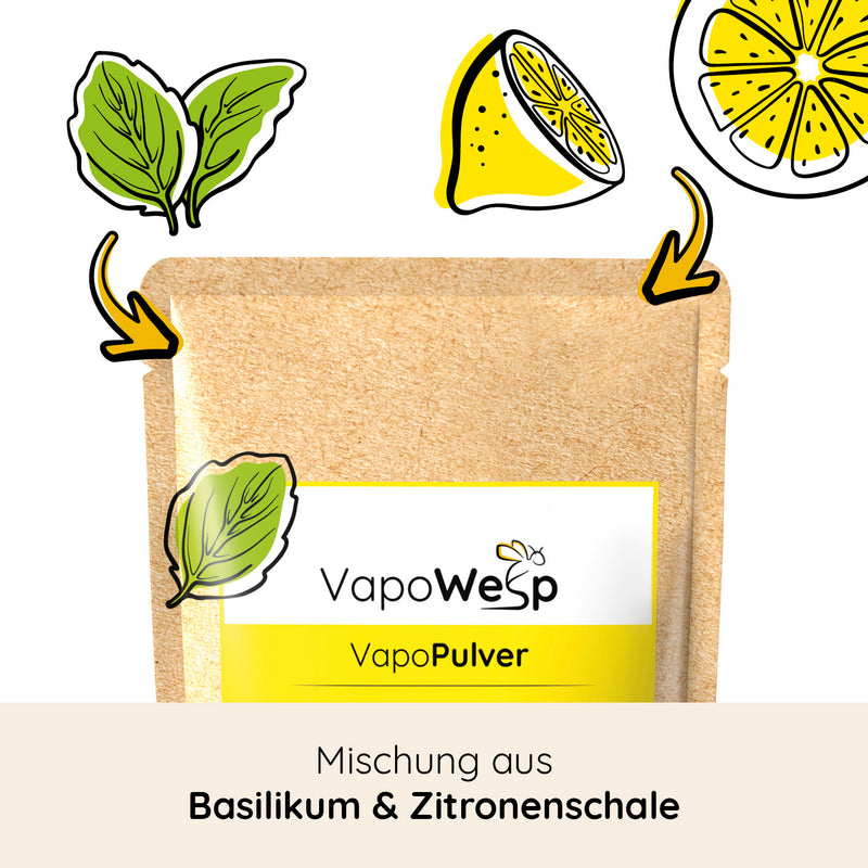 VapoWesp Pulver Lemon & Basil - 100 g