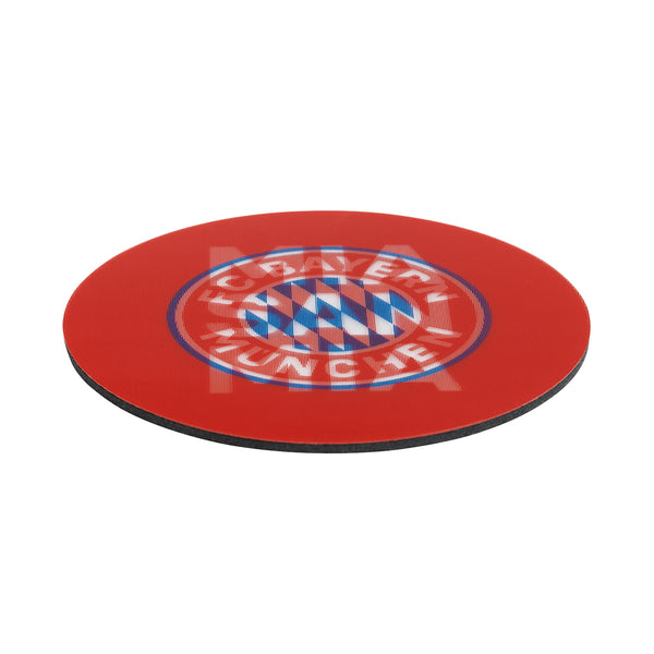 FC Bayern München Untersetzer 3D - 10,5 x 10,5 cm - 5er-Set - rot/weiß mit Logo