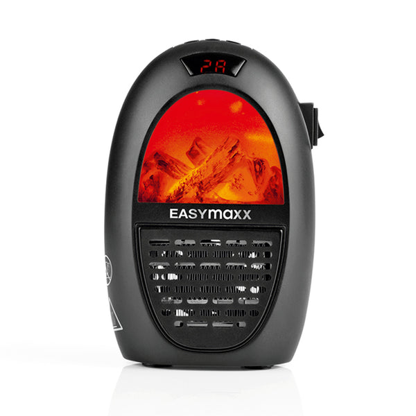 EASYmaxx Mini-Heizung Kamin-Optik - 400W - schwarz