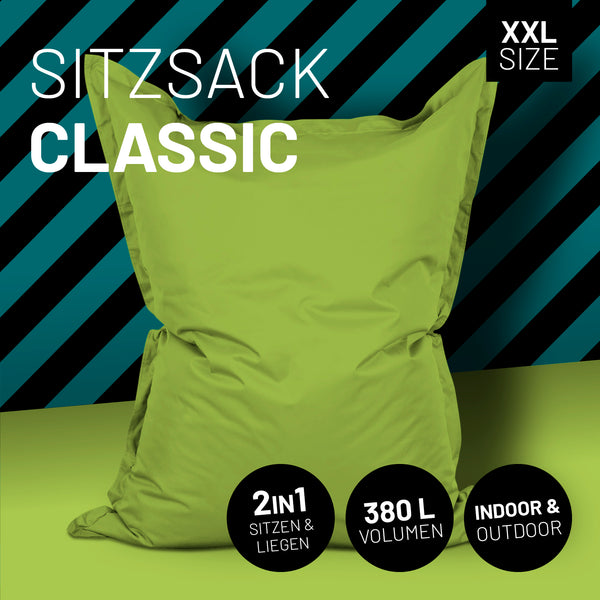 LUMALAND Sitzsack Classic XXL (380 L) - In- & outdoor - Grün