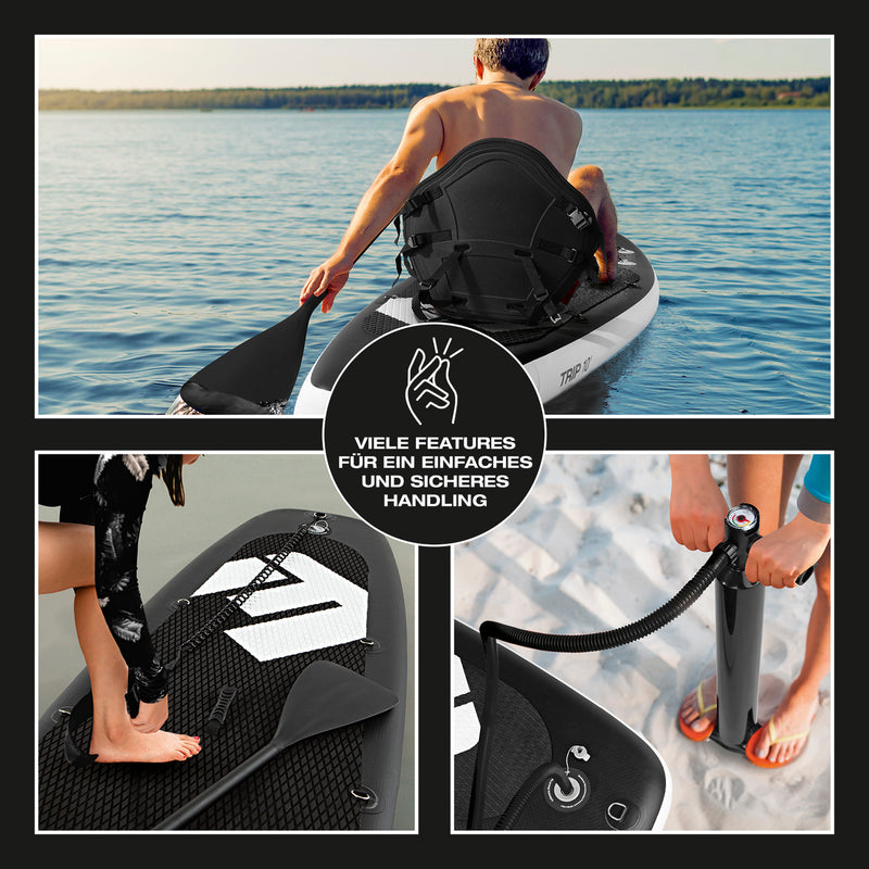 FitEngine Trip SUP-Board Set (Allrounder) - 10'- inkl. Kajak-Sitz