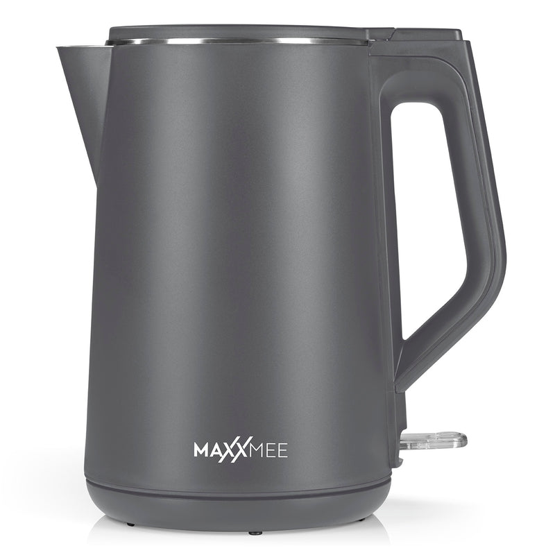 MAXXMEE Wasserkocher "Cool touch" - 1,5 l Füllmenge - cool grey