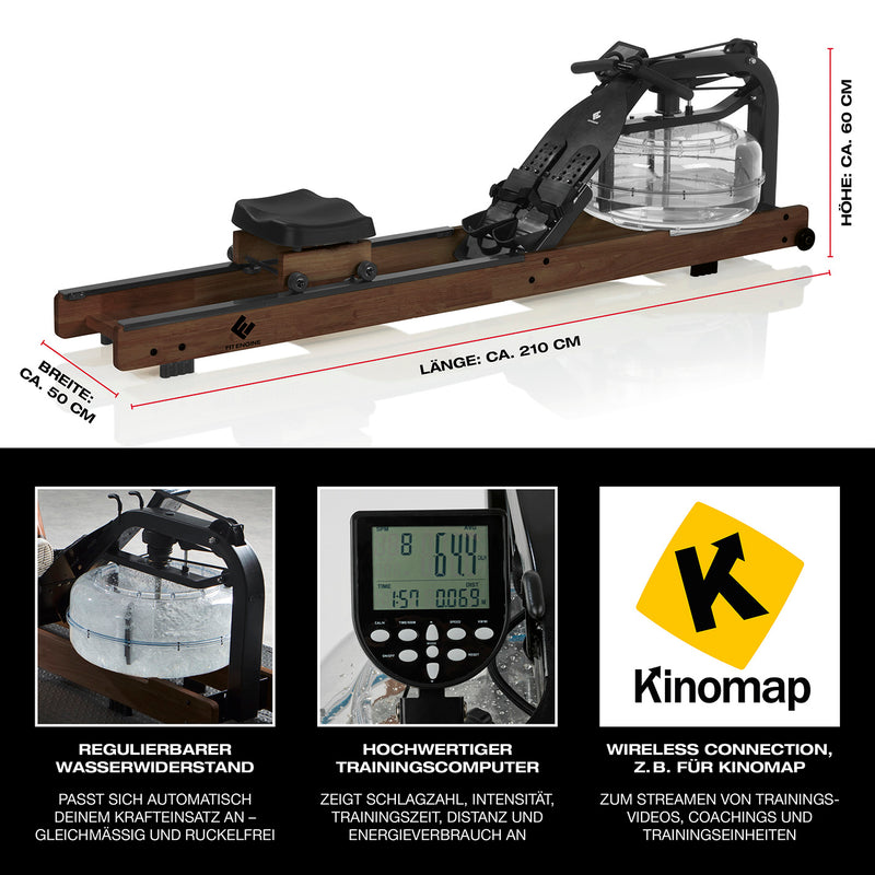 FitEngine Wasser-Rudergerät Smart | braun