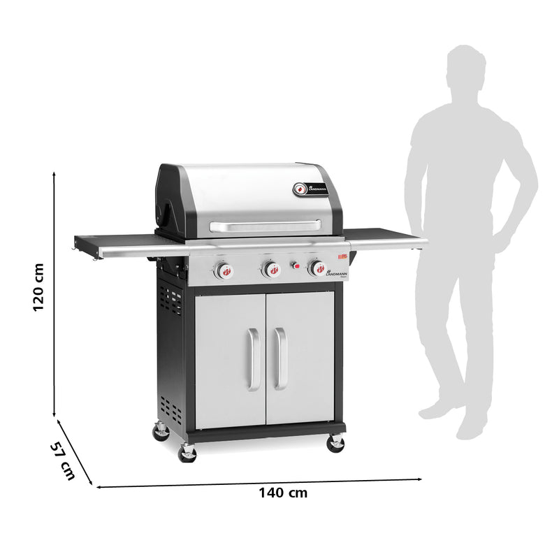 LANDMANN Gasgrill Triton 3.0 - Silber