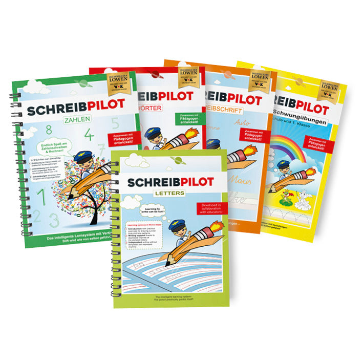 Schreibpilot Heft Buchstaben in Englisch mit Bleistift und Radiergummi - DIN-A4