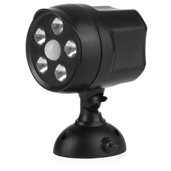 EASYmaxx LED-Strahler In- & Outdoor mit 360° drehbarem Spot, Bewegungsmelder, 450 Lumen, IP65, für drinnen und draußen geeignet.