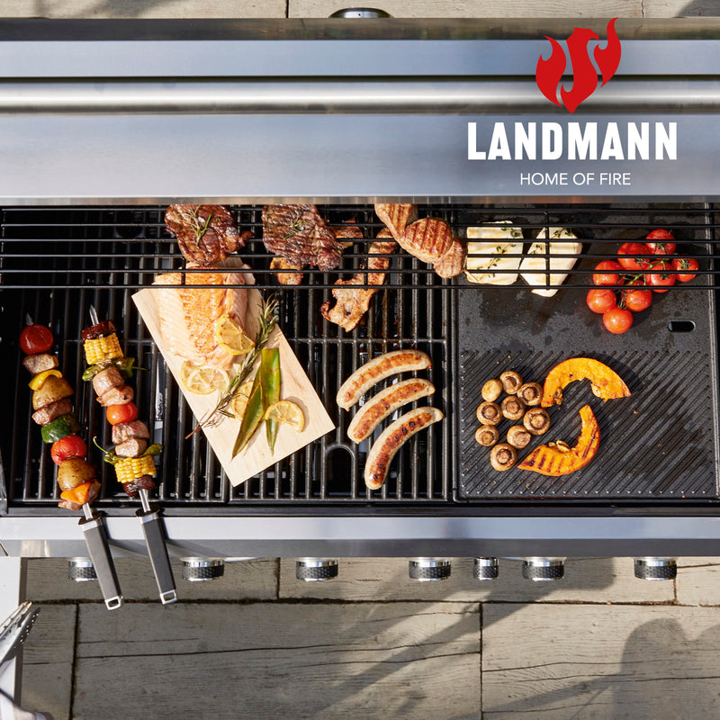 LANDMANN Gasgrill Rexon 6.1 cooK - Edelstahl