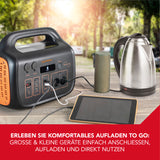 EASYmaxx Powerstation tragbar - 1048Wh - schwarz/orange