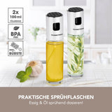 GOURMETmaxx Sprühflaschen - Für Essig & Öl - 2er-Set