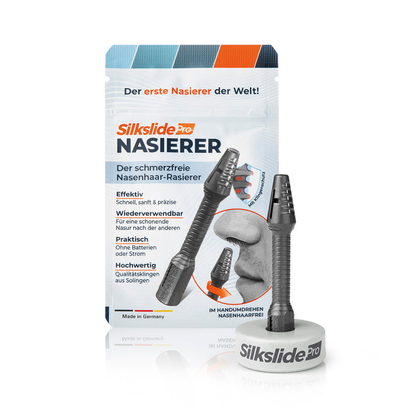 Silkslide Pro Nasenhaartrimmer - Nasierer inkl. Keramikständer