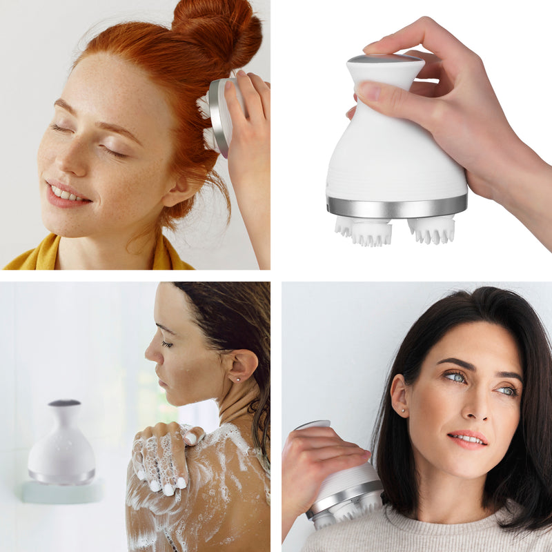 nah-vital elektrisches Kopfmassagegerät mit 360°-Rotationsmassage und 4 Massageköpfen für entspannende Wellnessmomente.