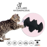 CATLABS Katzenspielzeug "Flauschige Fledermaus" mit Baldrianwurzel