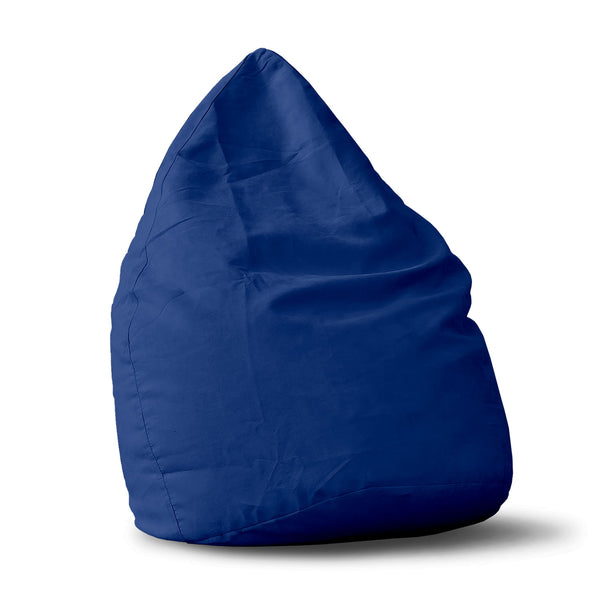 LUMALAND Luxury XL PLUS Sitzsack stylischer Beanbag - 220L Füllung mit extra starken Nähten - Royalblau