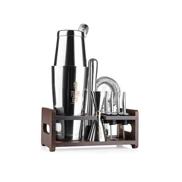 TURM GIN Cocktail Shaker Set 10-tlg. - Edelstahl