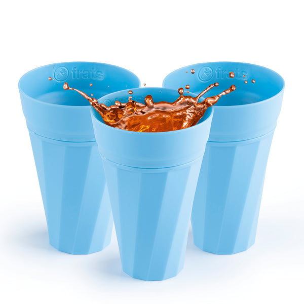 frats Trinkbecher 300ml - Selbstkühlend - 3er-Set - Blau