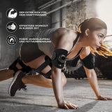 FitEngine EMS Arm- und Bein-Manschetten - Trainieren mit Elektrischer Muskelstimulation - schwarz