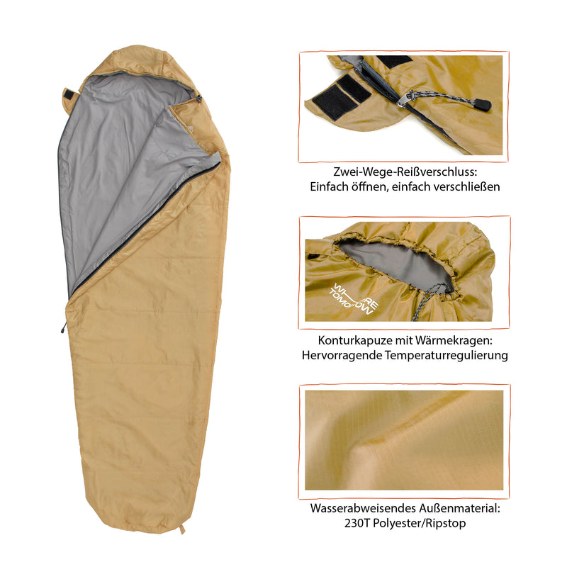 schlafsack werbung Where Tomorrow Camping Schlafsack Small & Light