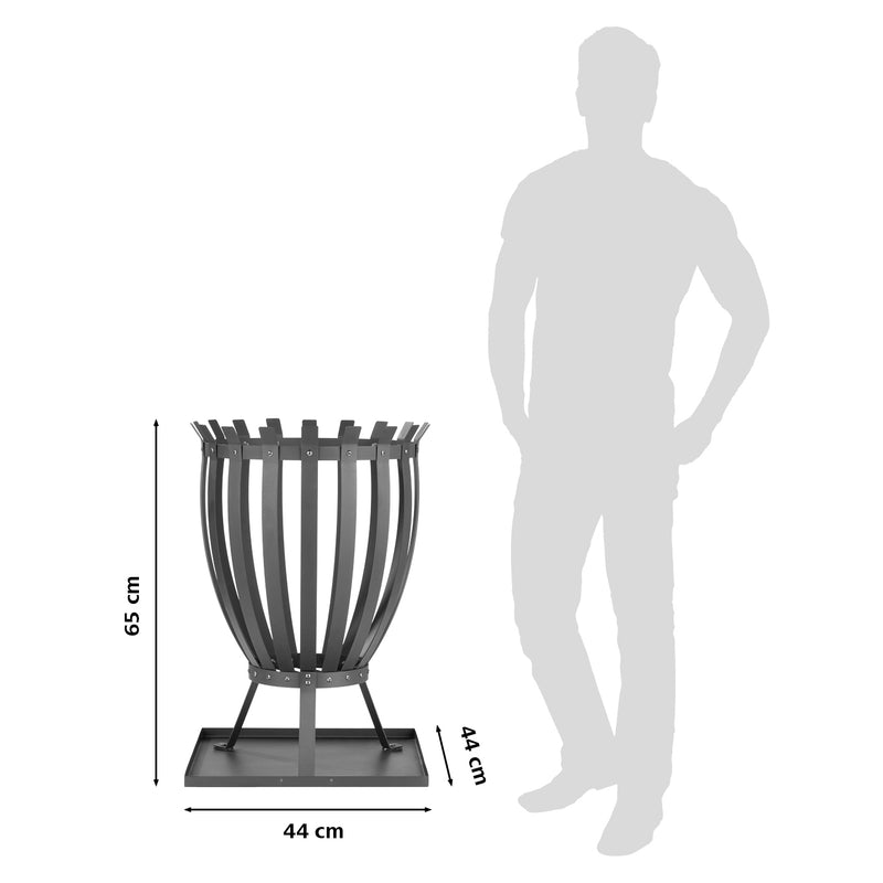 LANDMANN Feuerkorb "Steel Stripes"