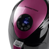 GOURMETmaxx Heißluft-Fritteuse Digital 2,5l 1500W - Schwarz/Beere